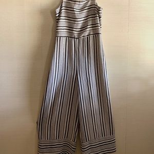 Wide Leg Stripe Tank Jumpsuit